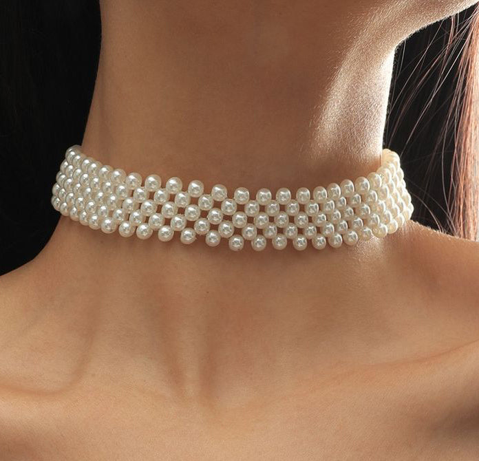 White Choker Necklace